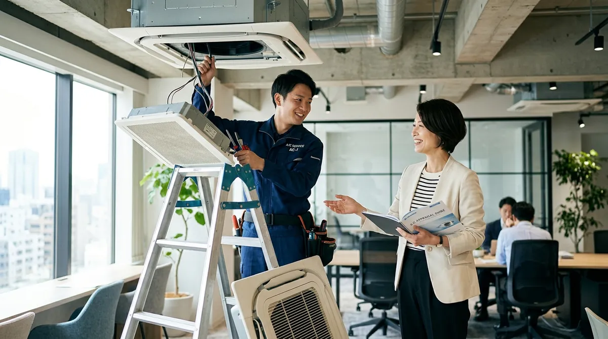 業務用エアコンの撤去と買取を同時依頼する方法|費用削減のコツを徹底解説