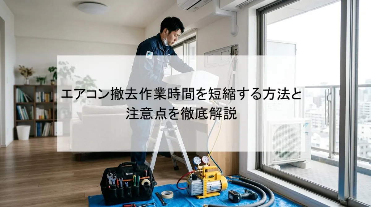 エアコン撤去作業時間を短縮する方法と注意点を徹底解説