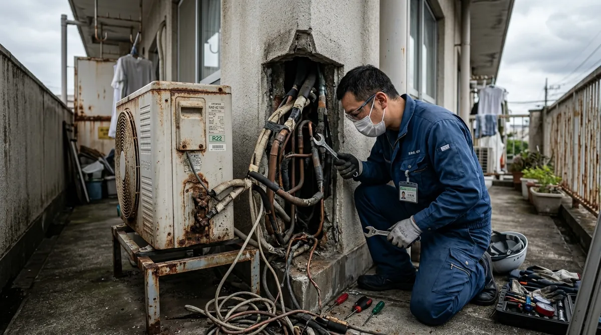 エアコン撤去作業時間を短縮する方法と注意点を徹底解説