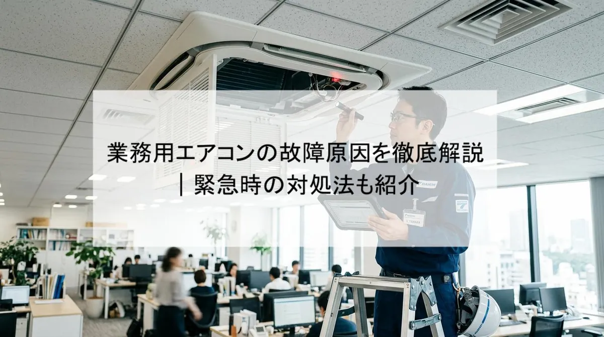 業務用エアコンの故障原因を徹底解説|緊急時の対処法も紹介
