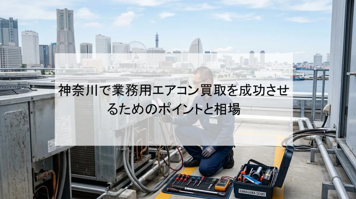神奈川で業務用エアコン買取を成功させるためのポイントと相場