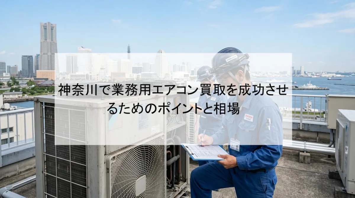 神奈川で業務用エアコン買取を成功させるためのポイントと相場