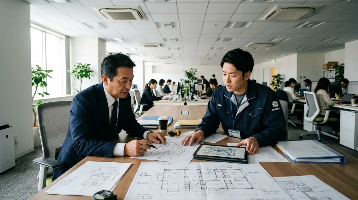 業務用エアコン工事をどこに頼む?依頼先選びのポイントを解説