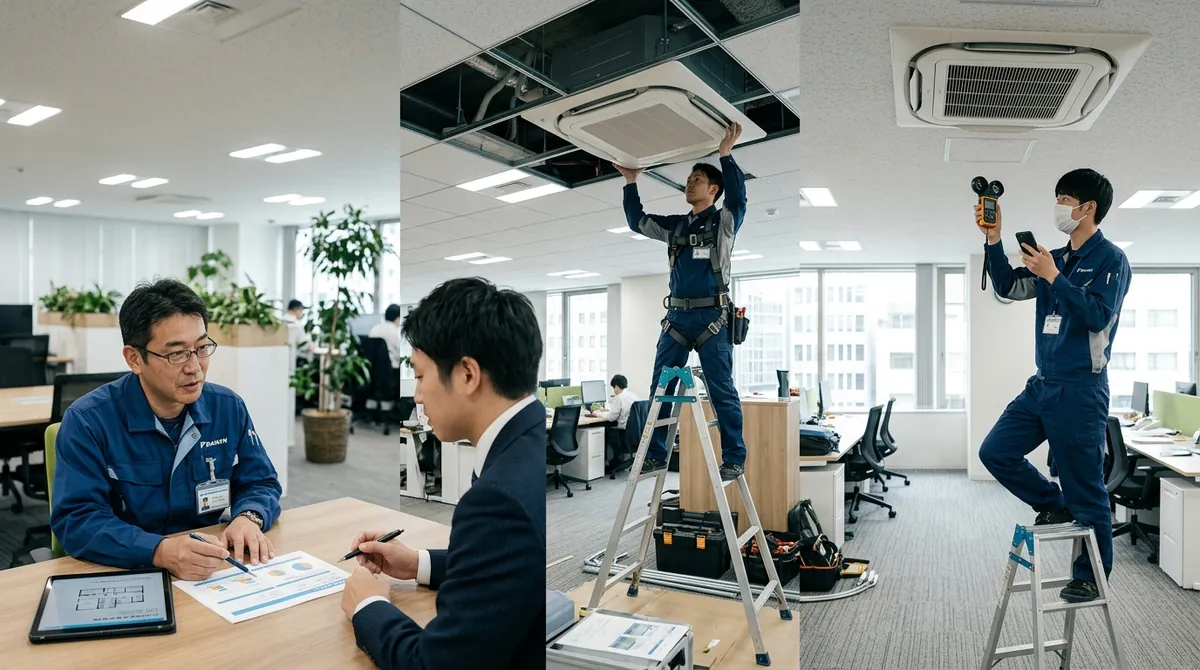 業務用エアコン工事をどこに頼む?依頼先選びのポイントを解説