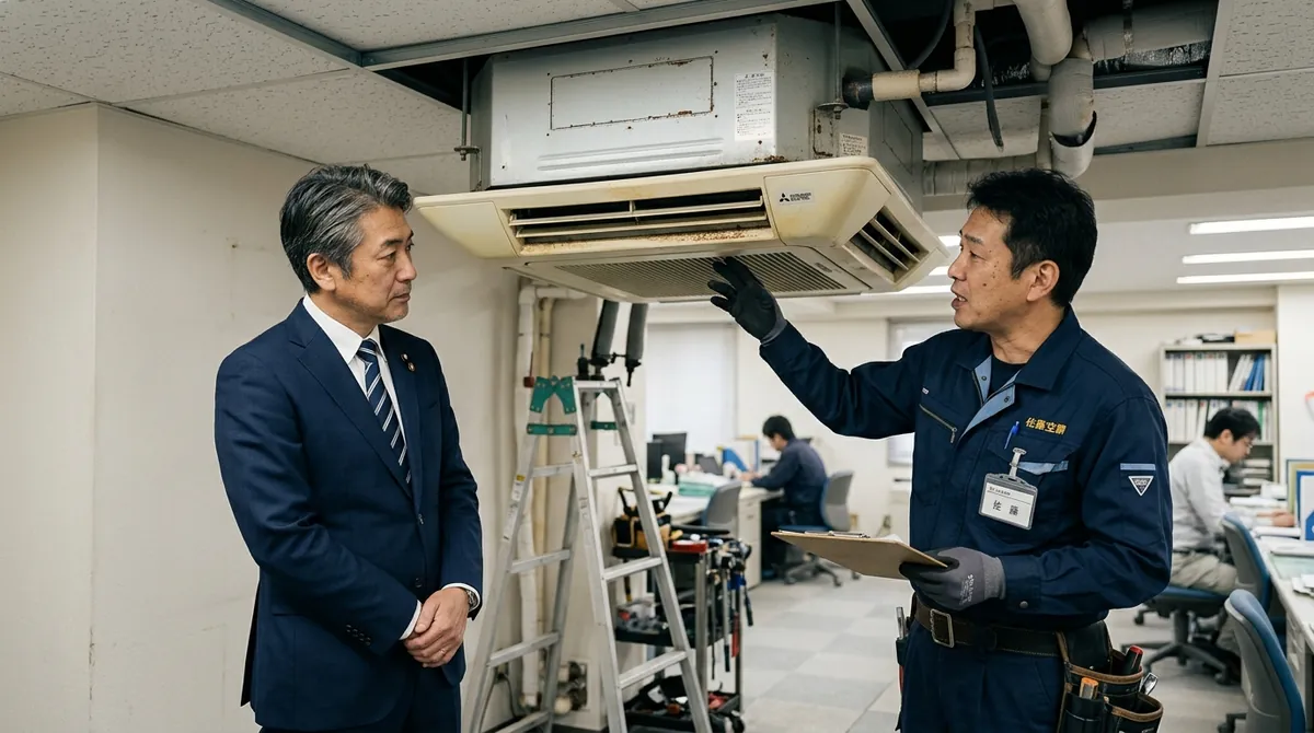 業務用エアコンは買い替えと修理どっち?|判断基準と費用相場を徹底解説