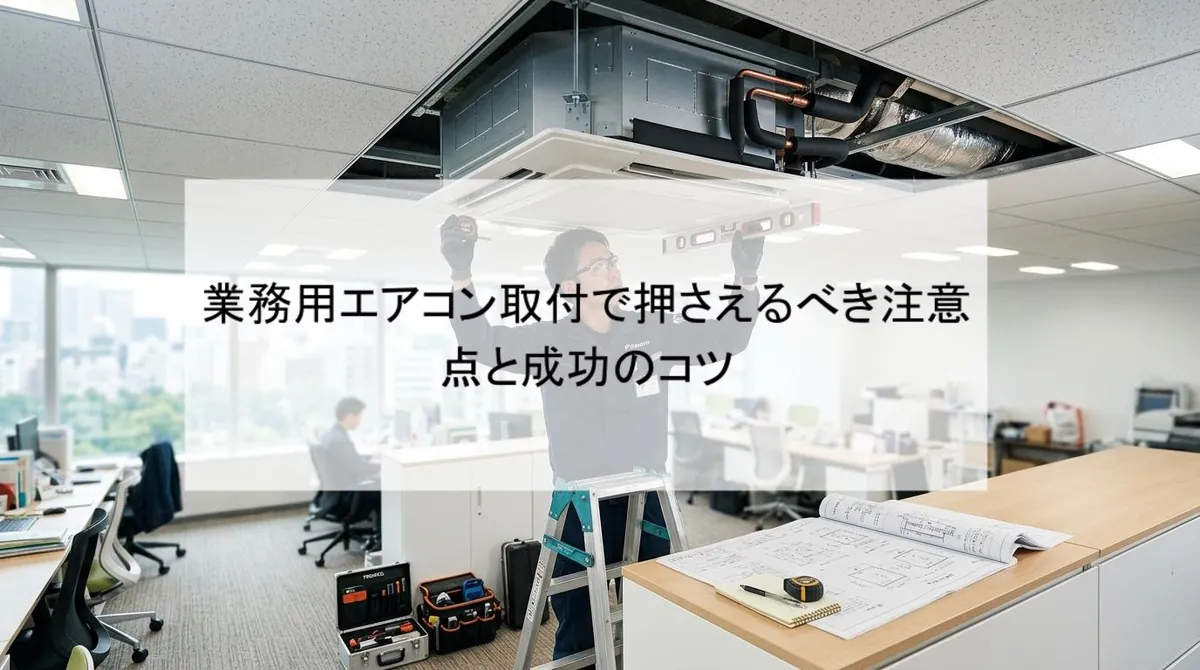 業務用エアコン取付で押さえるべき注意点と成功のコツ