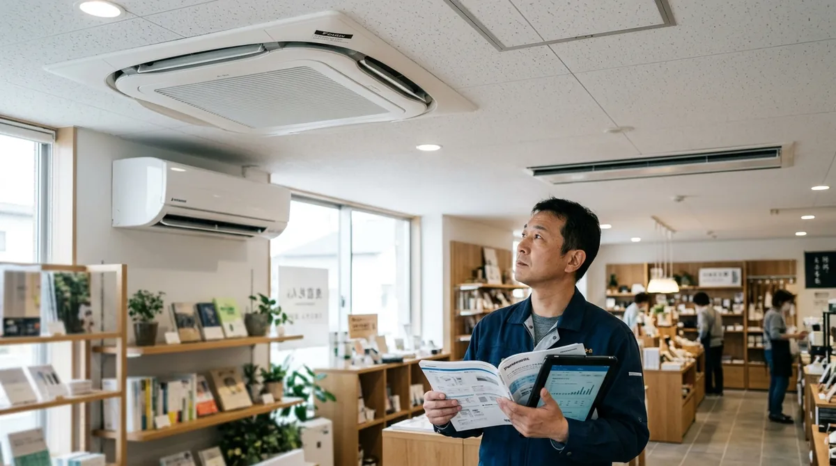 店舗の暑さを改善するためのエアコン取付ガイド【徹底解説】