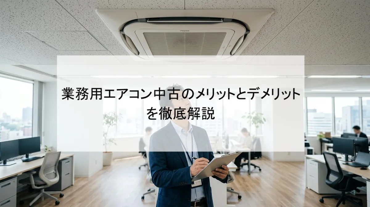 業務用エアコン中古のメリットとデメリットを徹底解説