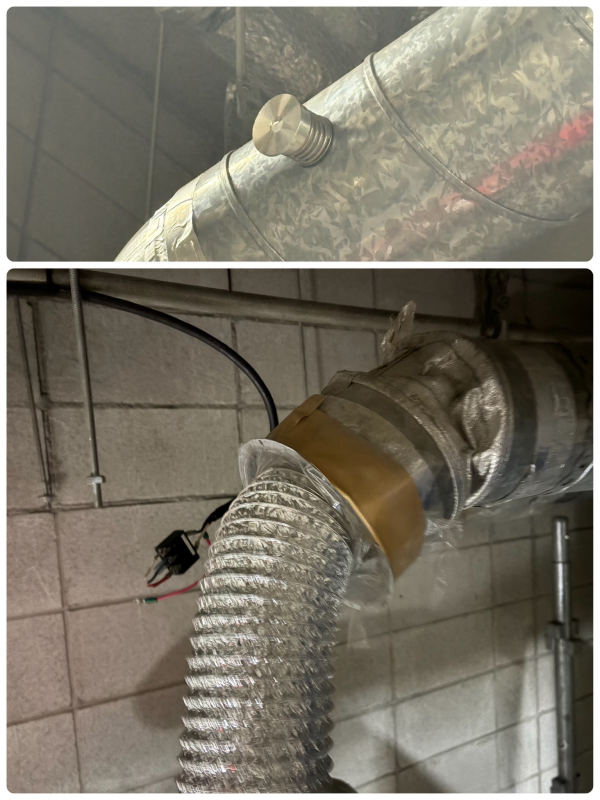 空調ダクト清掃～インラインファン更新工事